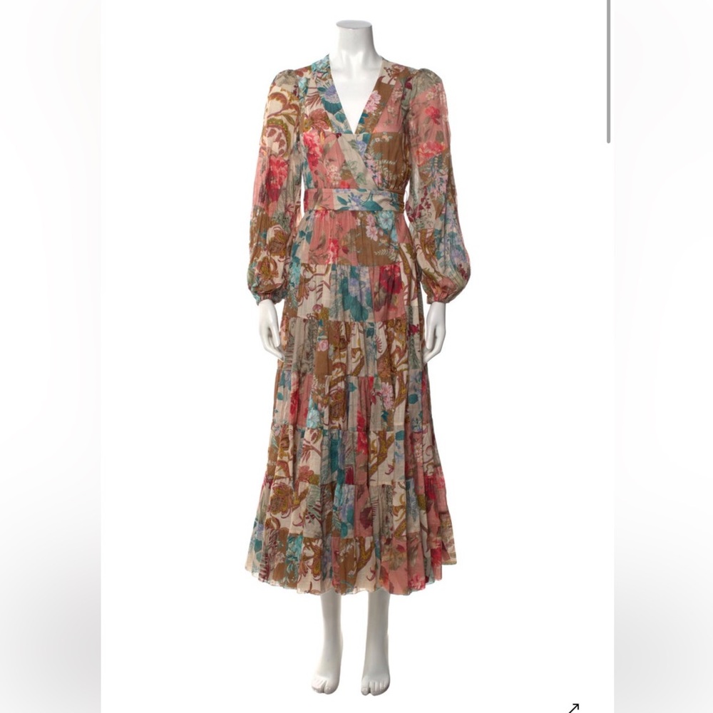Zimmermann Cassia Wrap Midi Dress